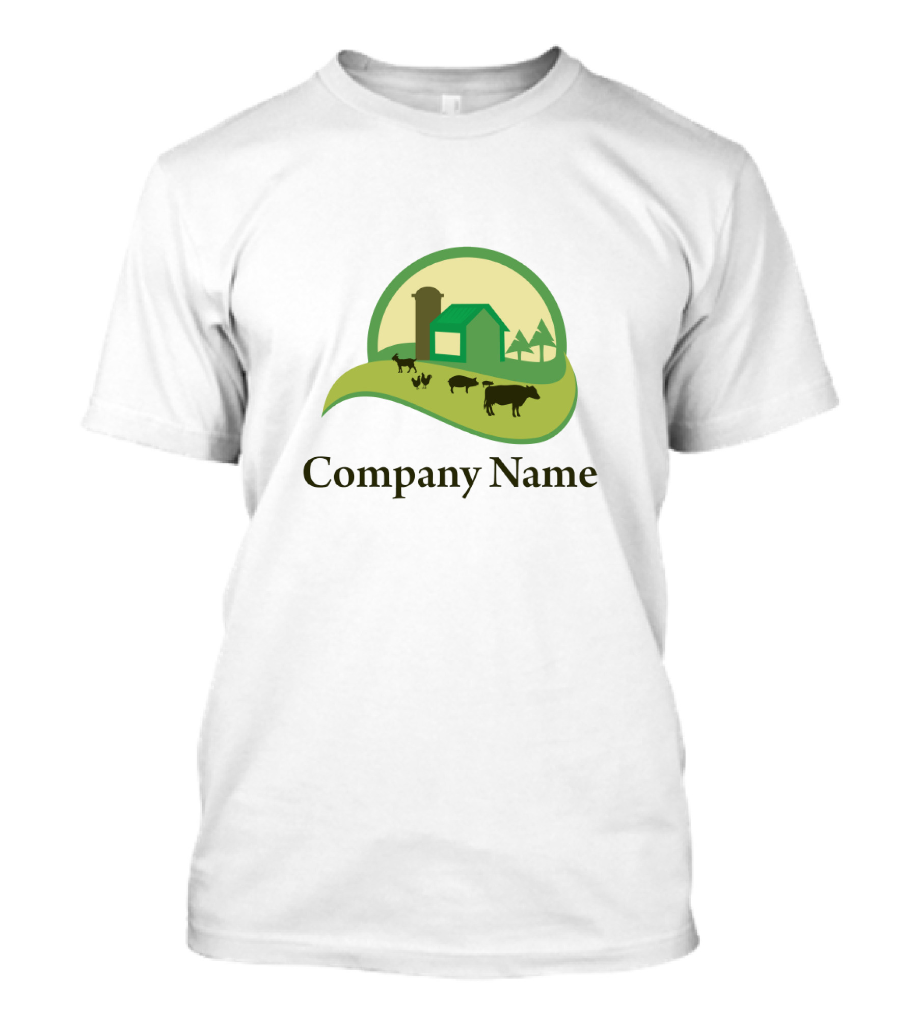 Farm Company Name Livestock Barn T-Shirt