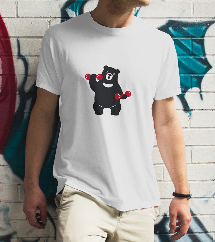 Blackbear Lifting Red Dumbbells T-Shirt