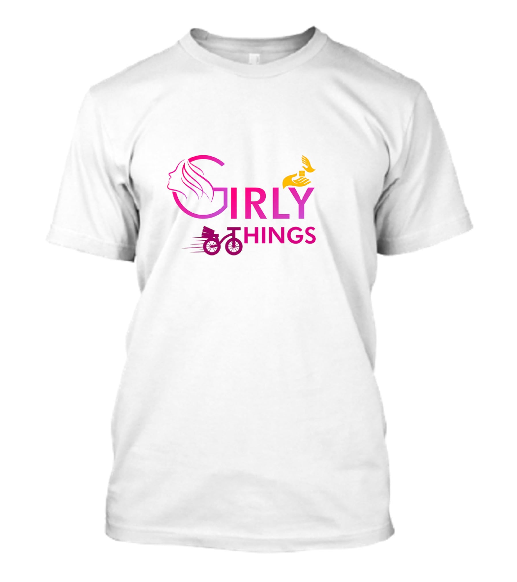 Girly Things Bicycle Birds T-Shirt