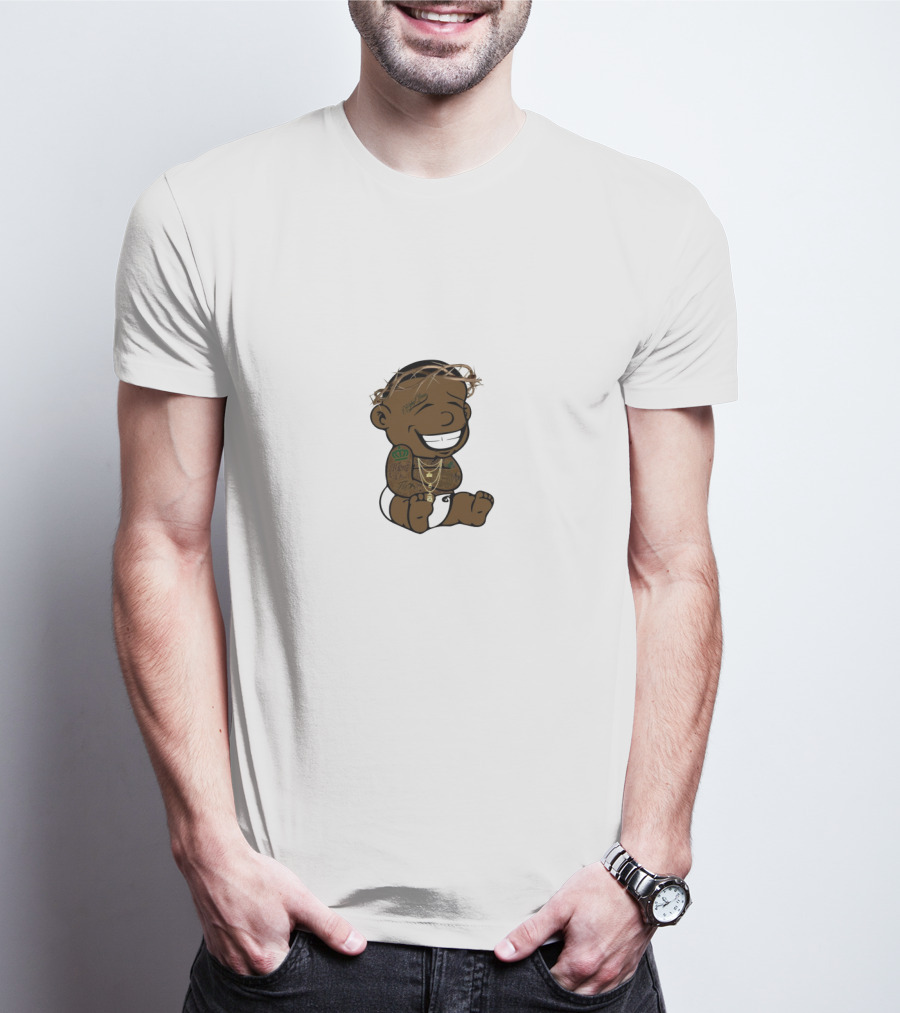DaBaby Cartoon Character With Tattoos And Jewelry T-Shirt