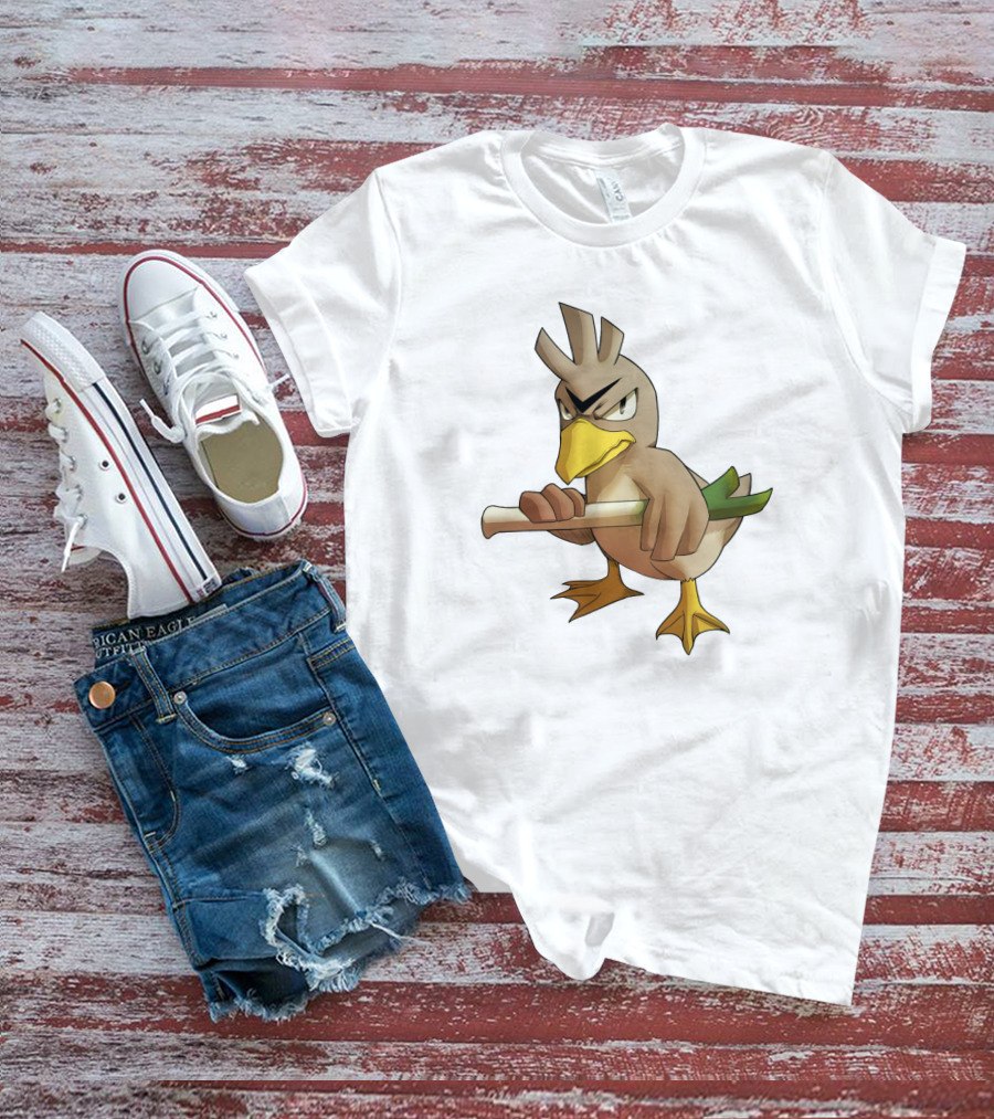 Farfetch'd Pokémon Holding Leek T-Shirt