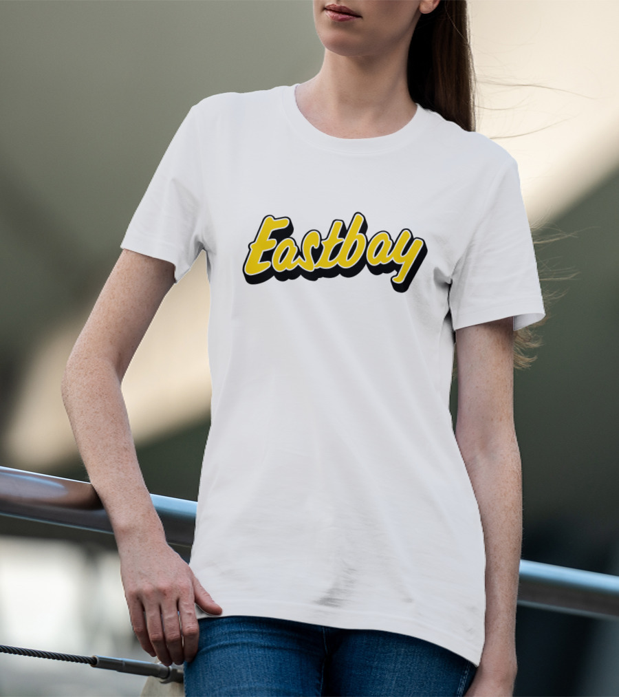 Eastbay Yellow Outline Bold Script T-Shirt
