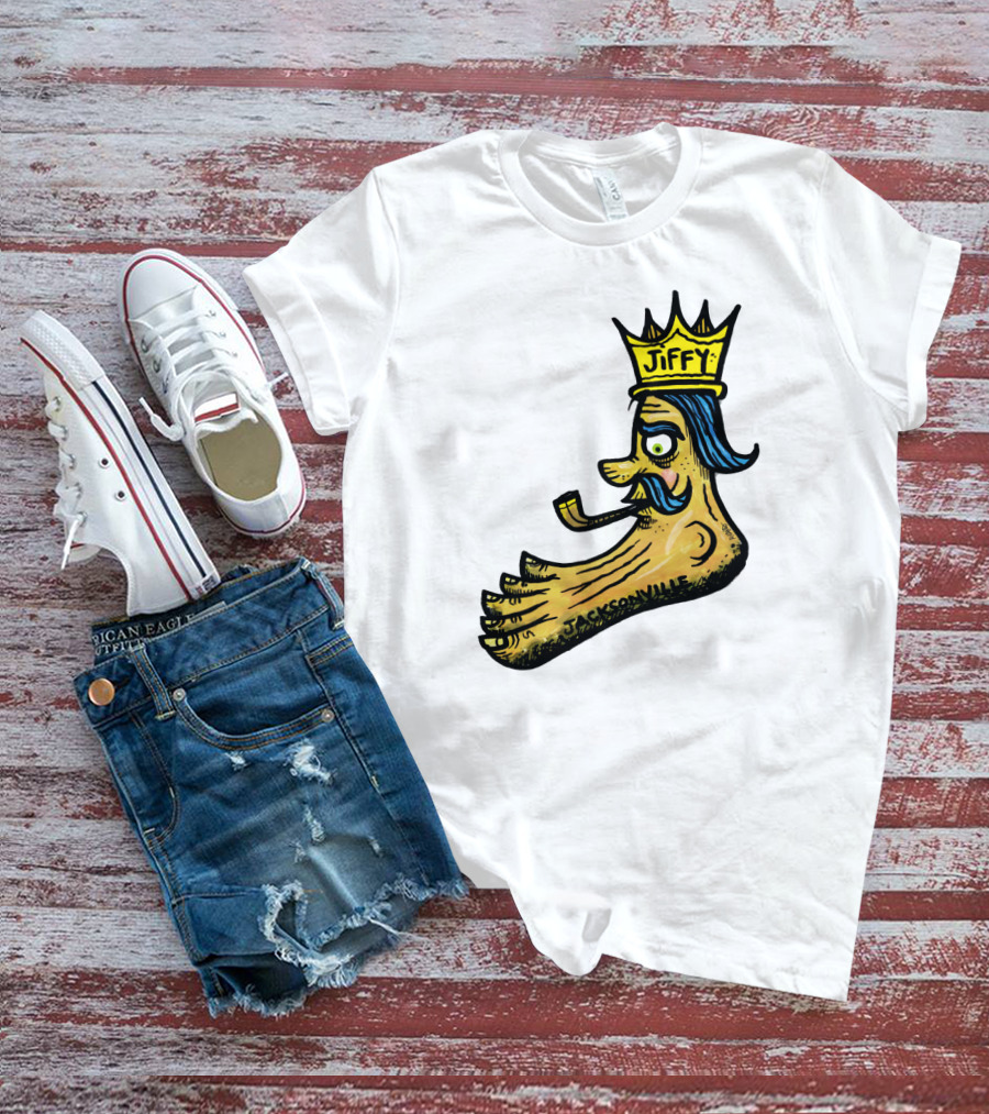 Jiffy J. Jacksonville Crowned Foot With Pipe T-Shirt