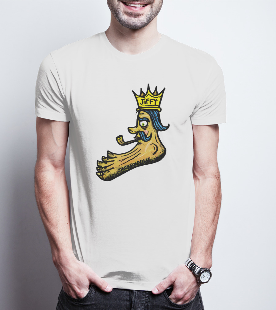Jiffy J. Jacksonville Crowned Foot With Pipe T-Shirt