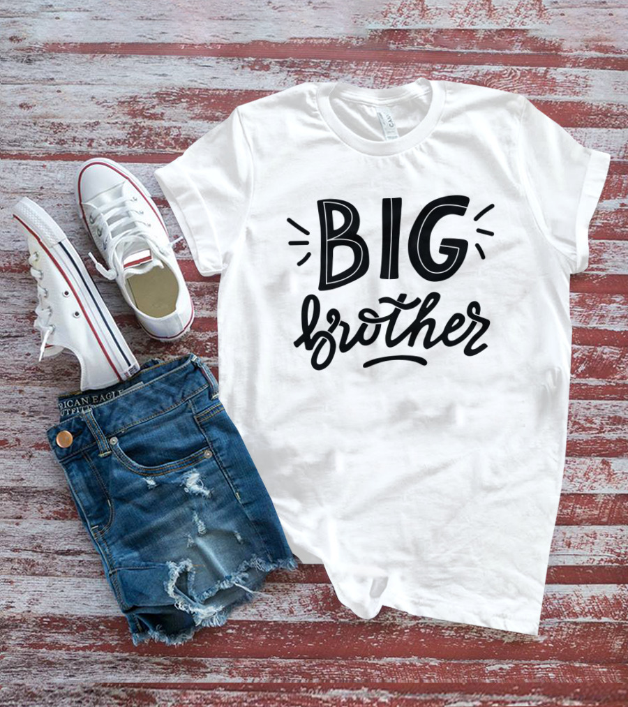BIG Brother Fun Typography Styles T-Shirt