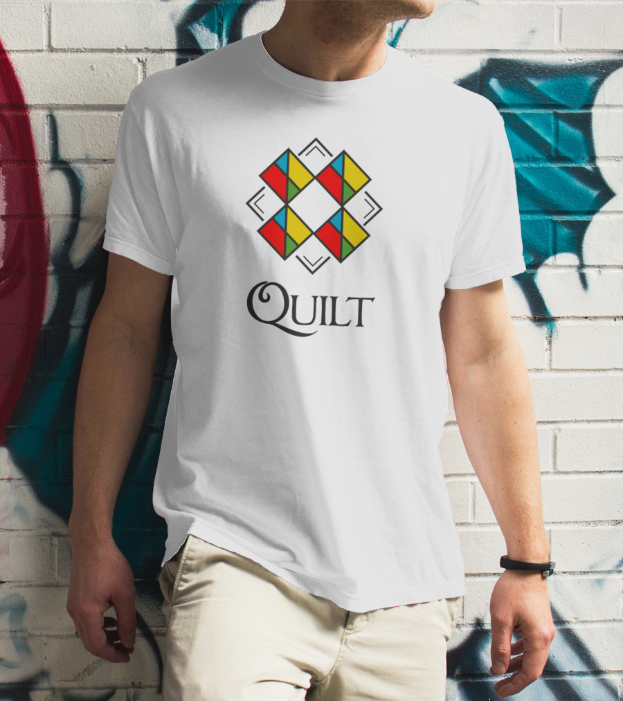 Quilt Colorful Geometric T-Shirt