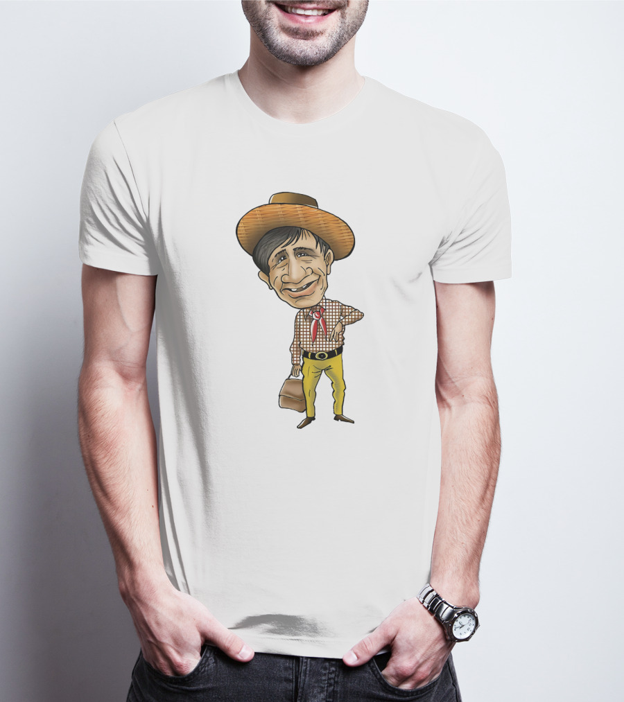 Dev Anand Caricature Cowboy T-Shirt