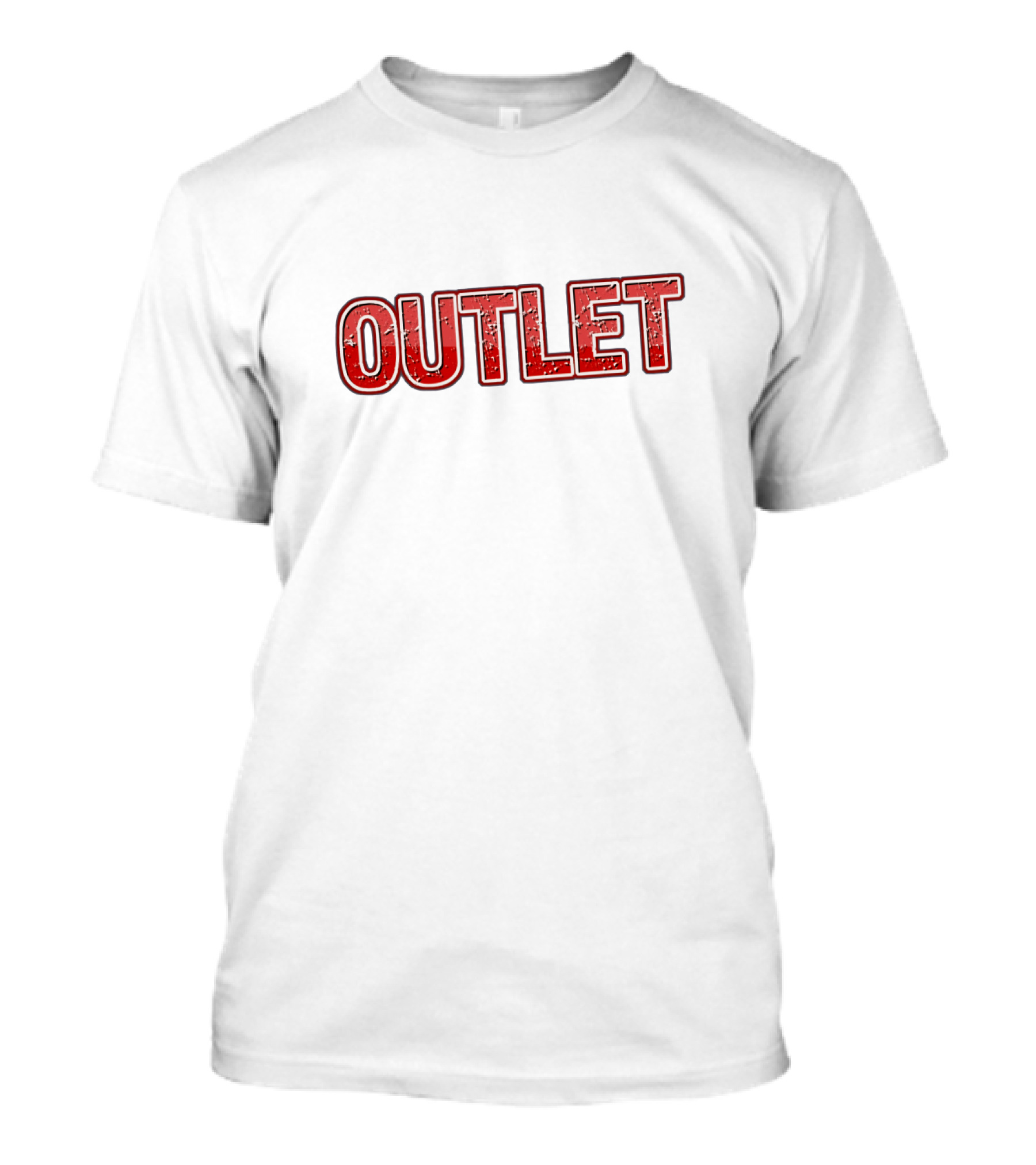 OUTLET Distressed Red T-Shirt