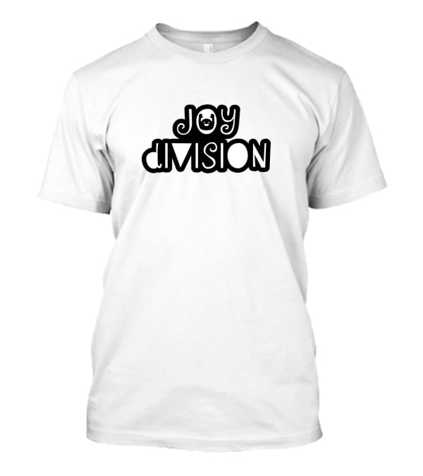 Joy Division Groovy Text With Smiley Face T-Shirt