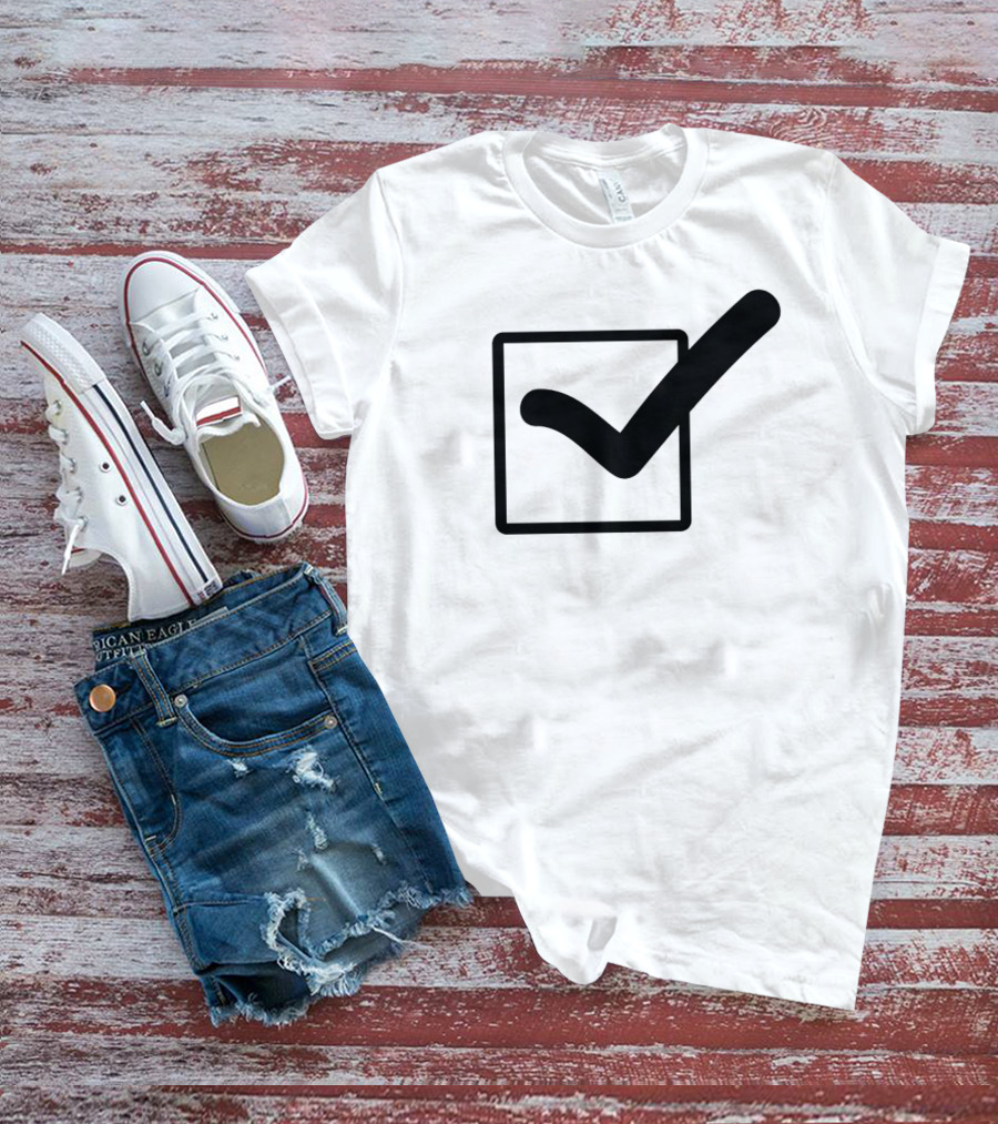 Check Mark Icon In Square Box T-Shirt
