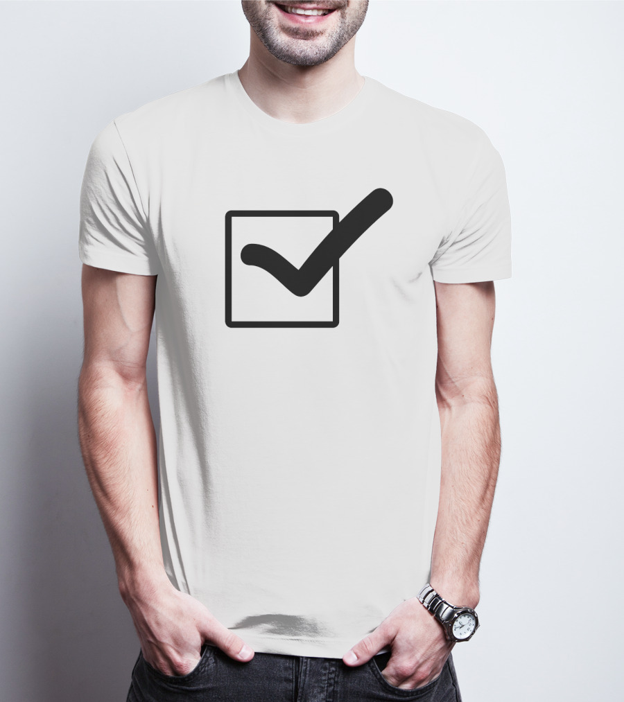 Check Mark Icon In Square Box T-Shirt