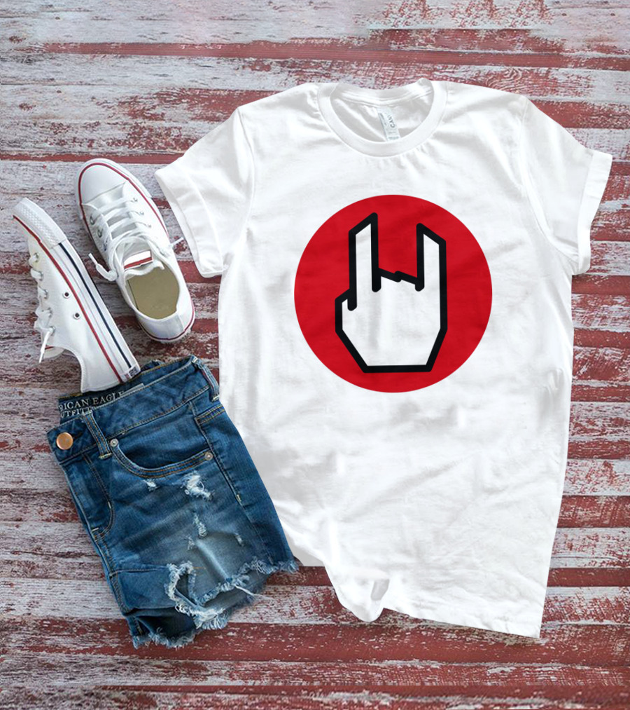 EMP Metal Hand Gesture Symbol T-Shirt