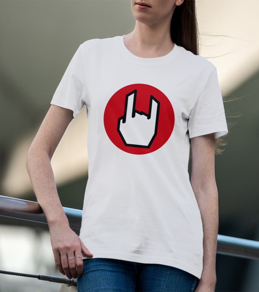 EMP Metal Hand Gesture Symbol T-Shirt