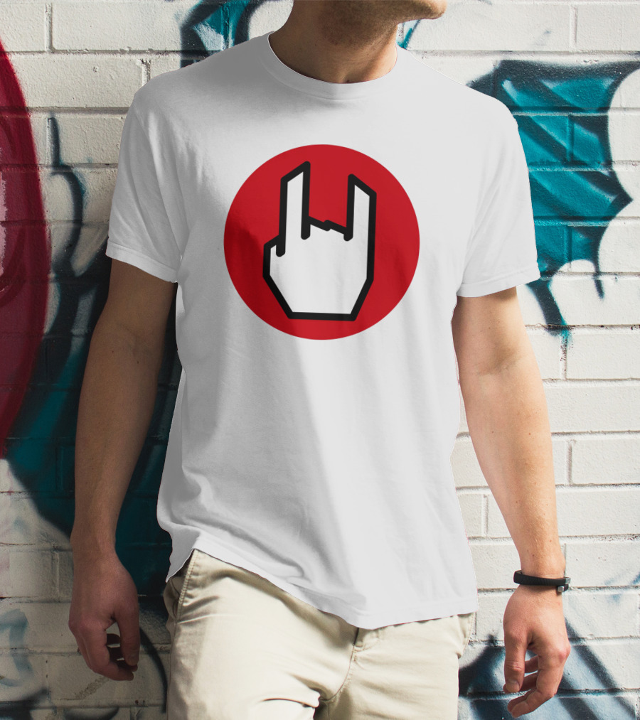 EMP Metal Hand Gesture Symbol T-Shirt