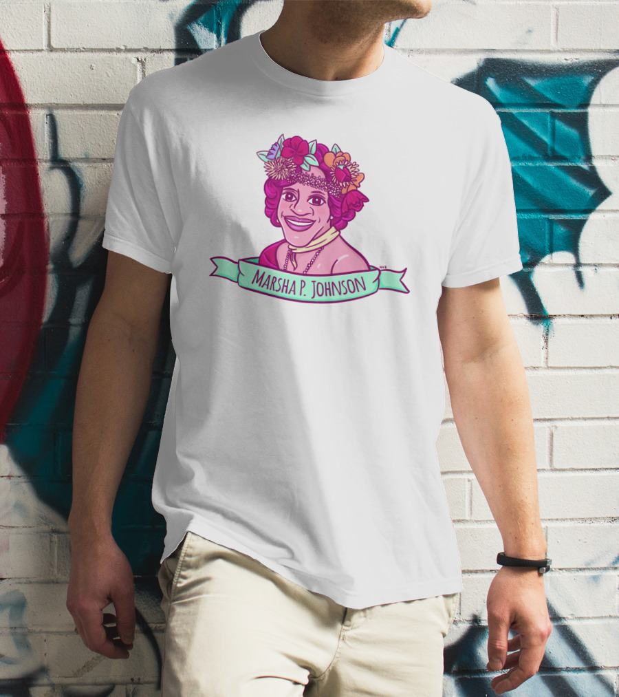 Marsha P. Johnson Flower Crown T-Shirt