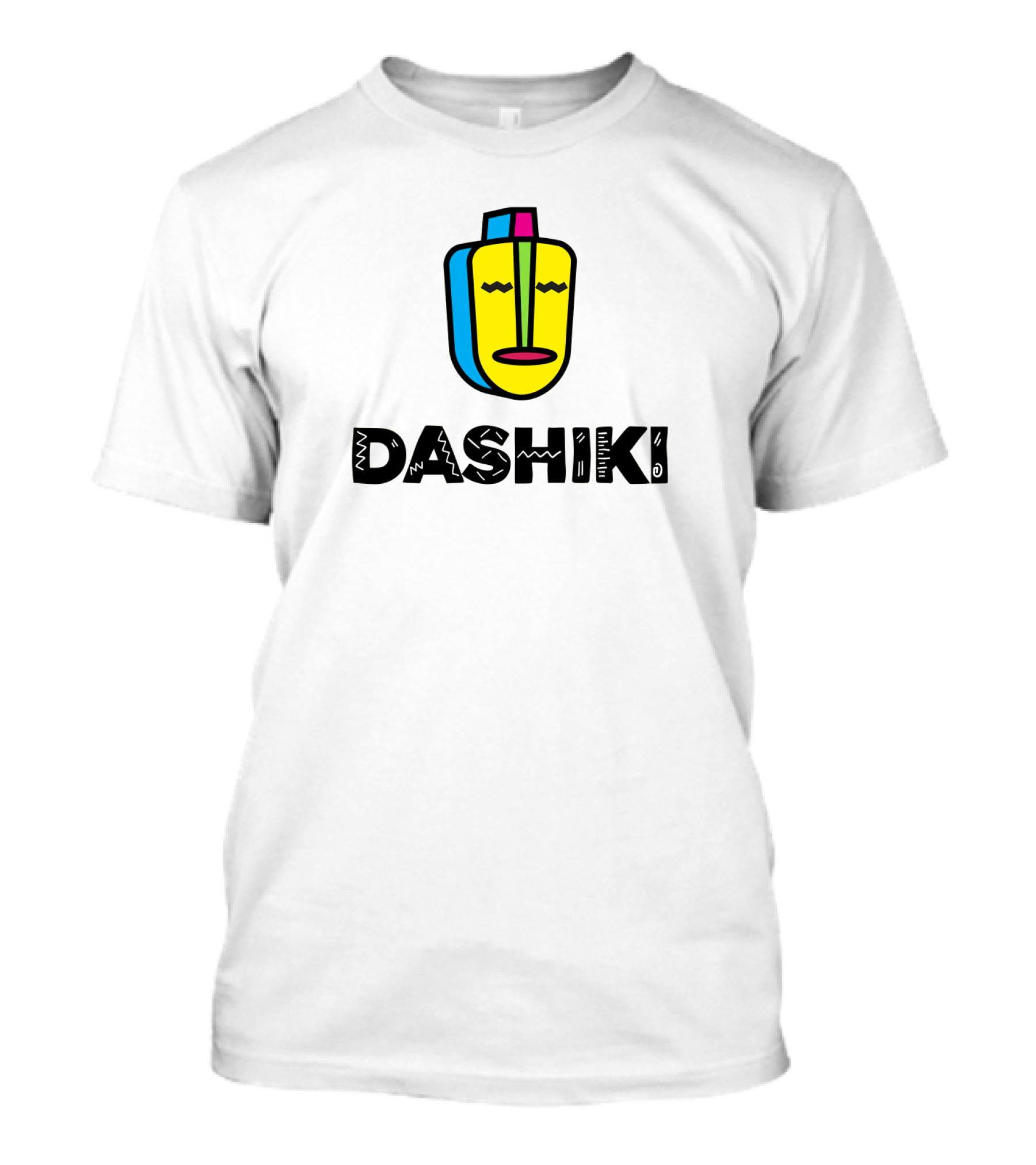 DASHIKI Colorful Geometric Mask T-Shirt