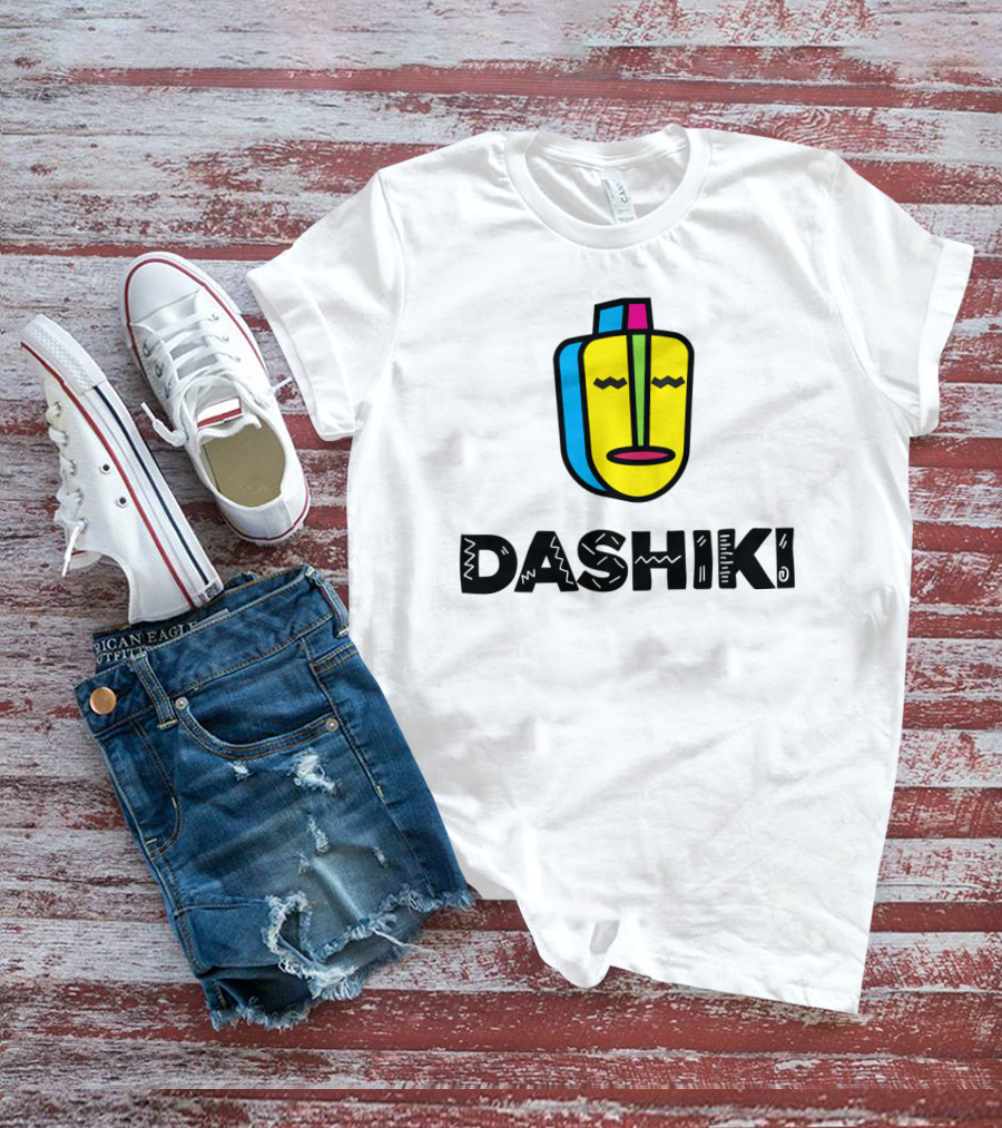 DASHIKI Colorful Geometric Mask T-Shirt