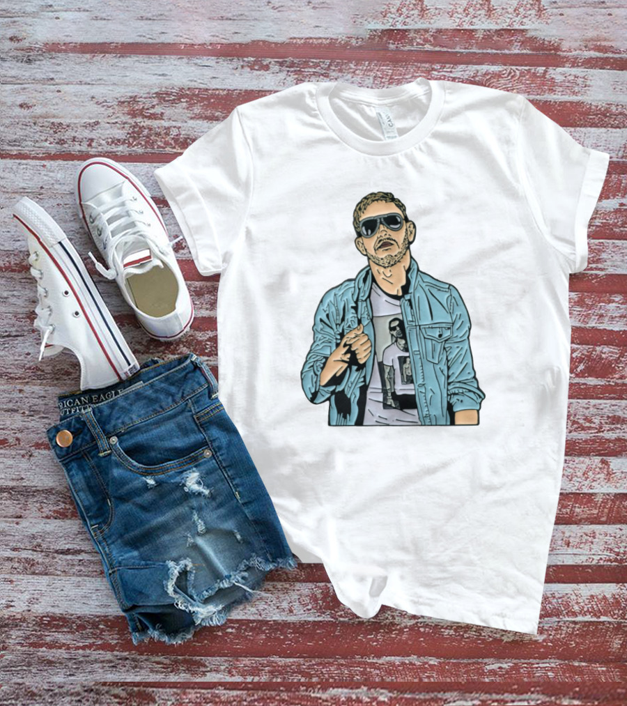Orange Cassidy Denim Jacket Sunglasses T-Shirt