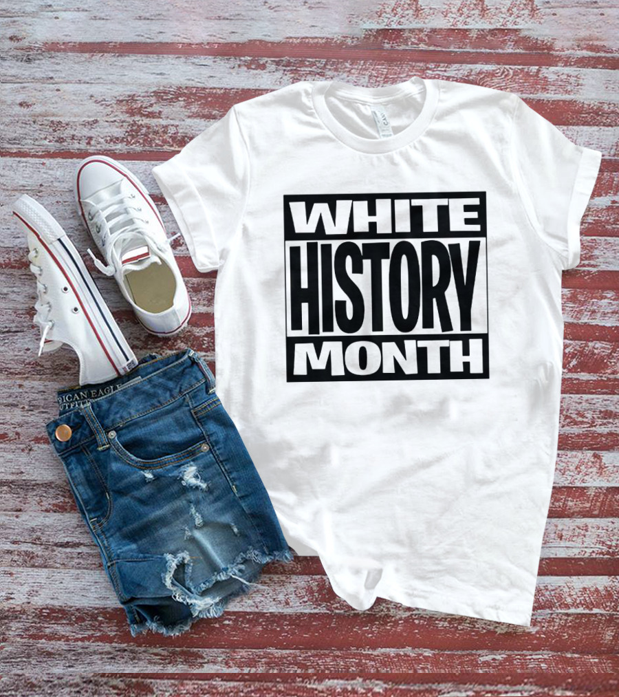 White History Month Bold Black T-Shirt