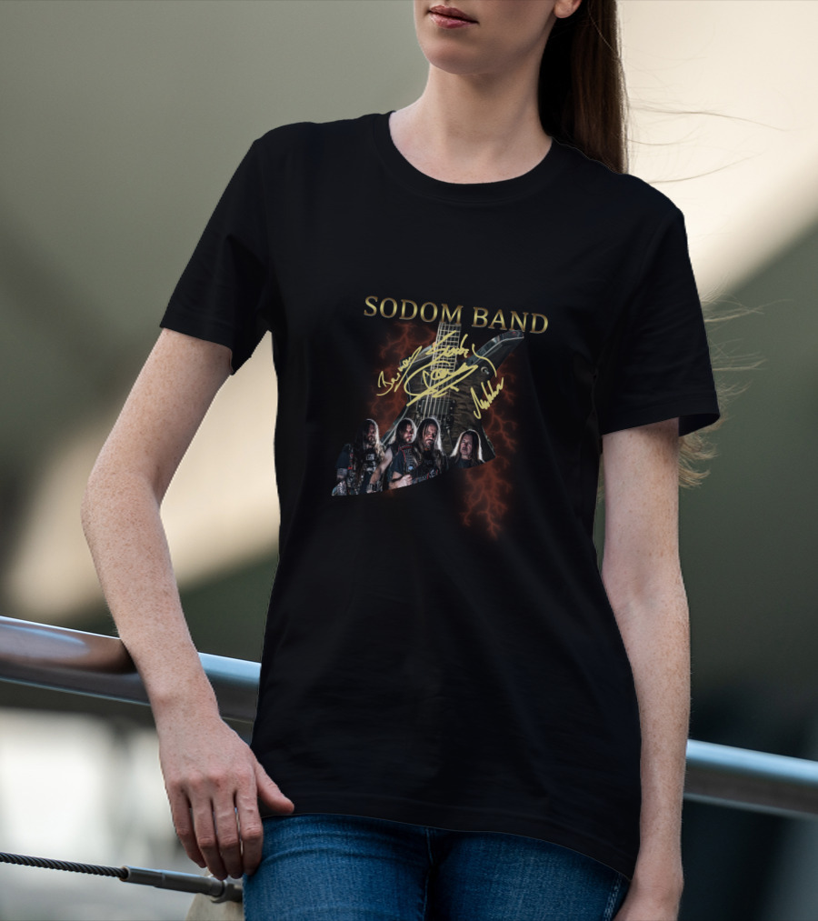 Sodom Band Guitar And Members T-Shirt