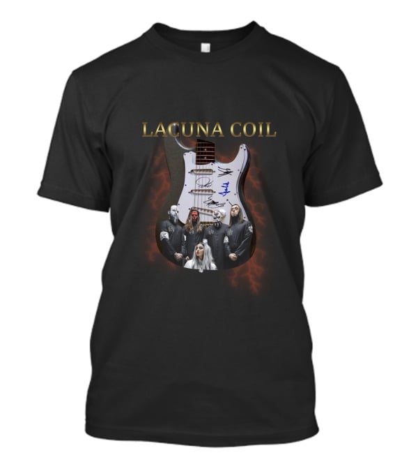 Lacuna Coil Signature Guitar Band T-Shirt