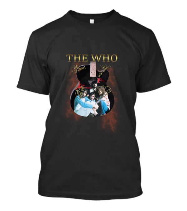 THE WHO Signature Guitar Collage T-Shirt