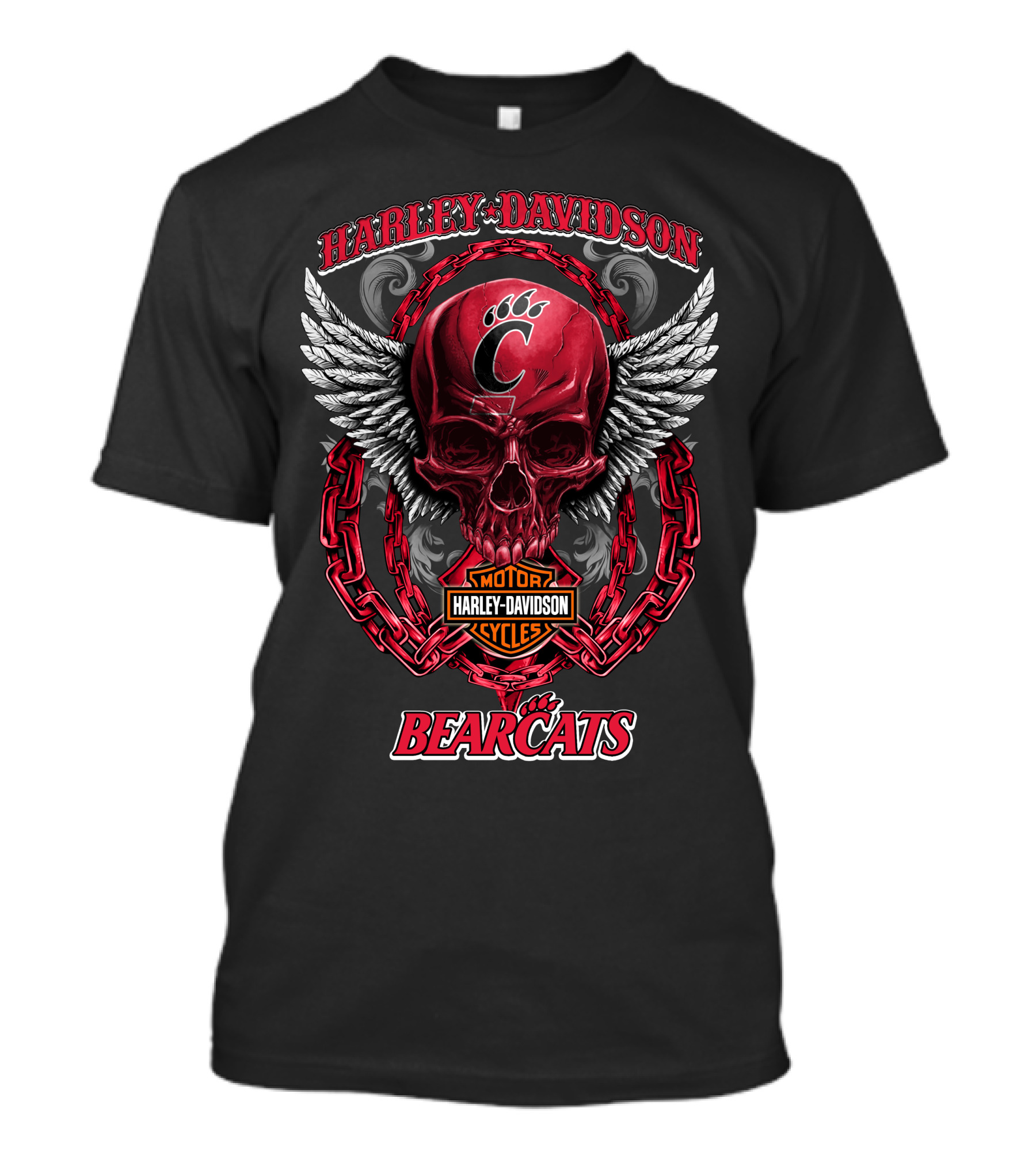 Harley Davidson Motor Cycles Cincinnati Bearcats T-Shirt