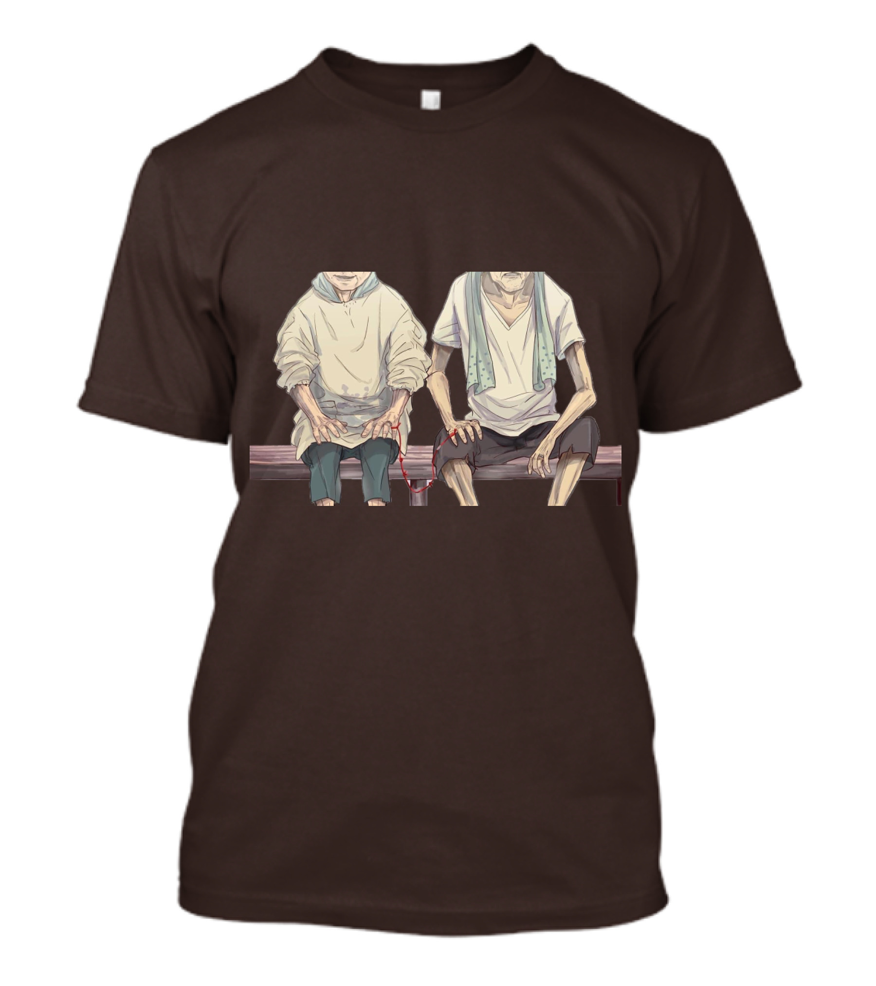 Grow Old With You Elderly Couple Sitting Together T-Shirt