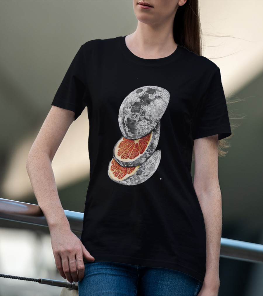 LEMON MOON Space Citrus Fusion With Blood Orange Layers T-Shirt