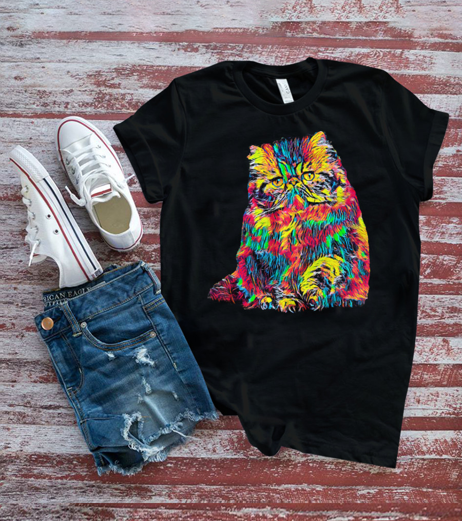 Testing Colorful Cat T-Shirt