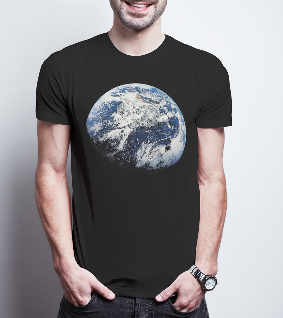 Planet Earth View From Apollo 8 Space Mission T-Shirt