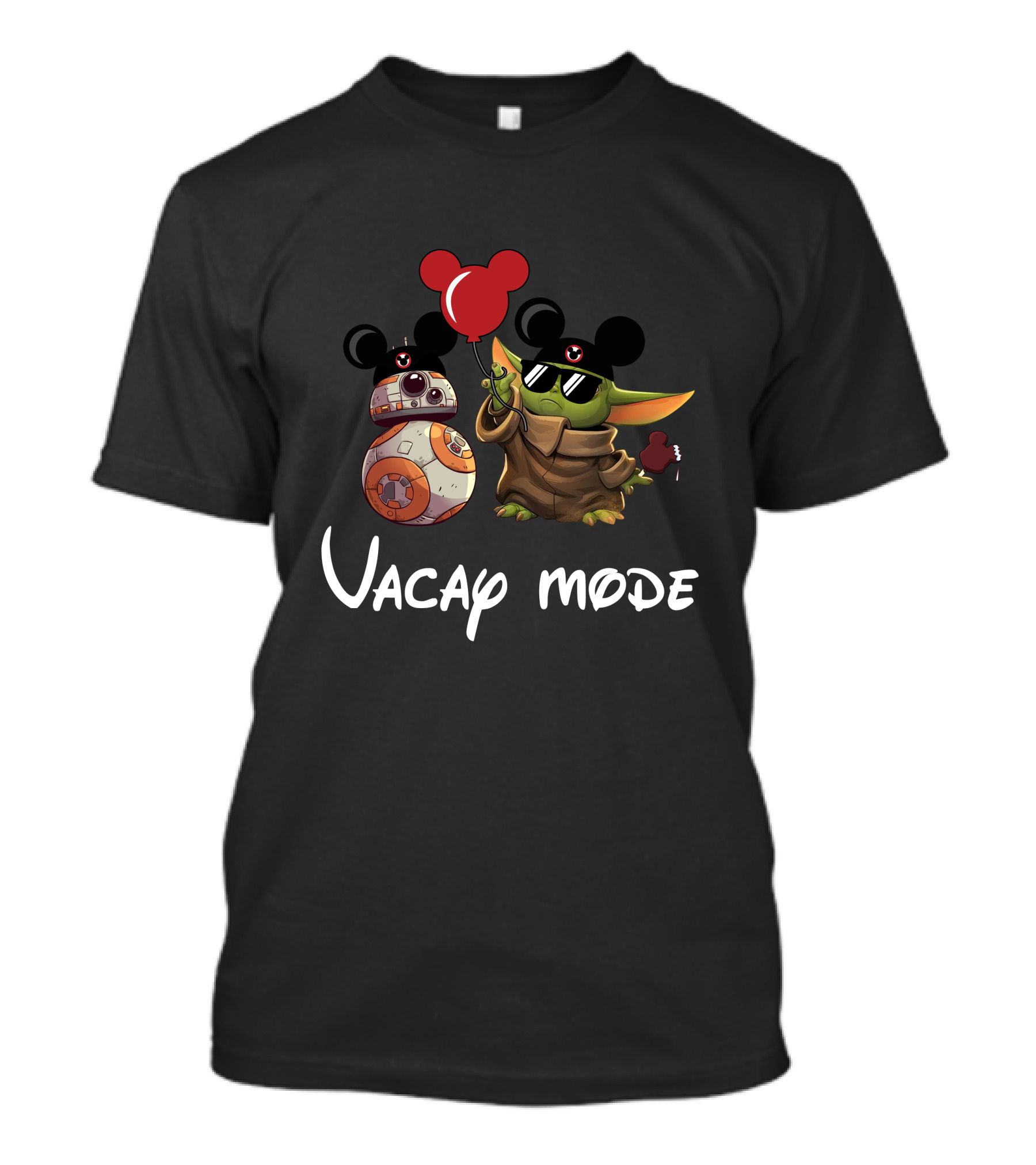 BB 8 X Baby Yoda Vacay Mode T-Shirt