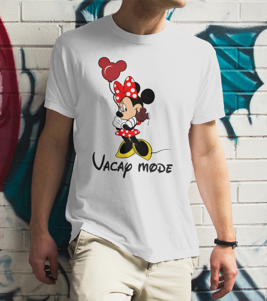 Disney Minnie Mouse Vacay Mode Balloon And Ice Cream T-Shirt