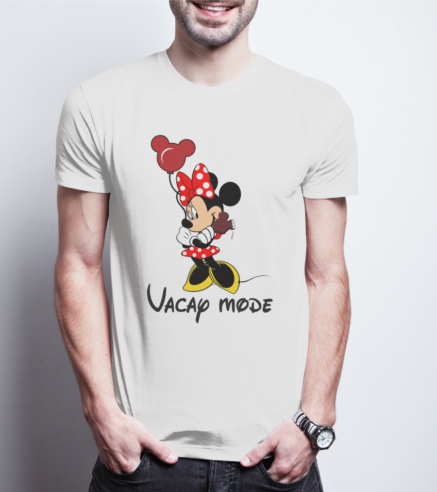 Disney Minnie Mouse Vacay Mode Balloon And Ice Cream T-Shirt