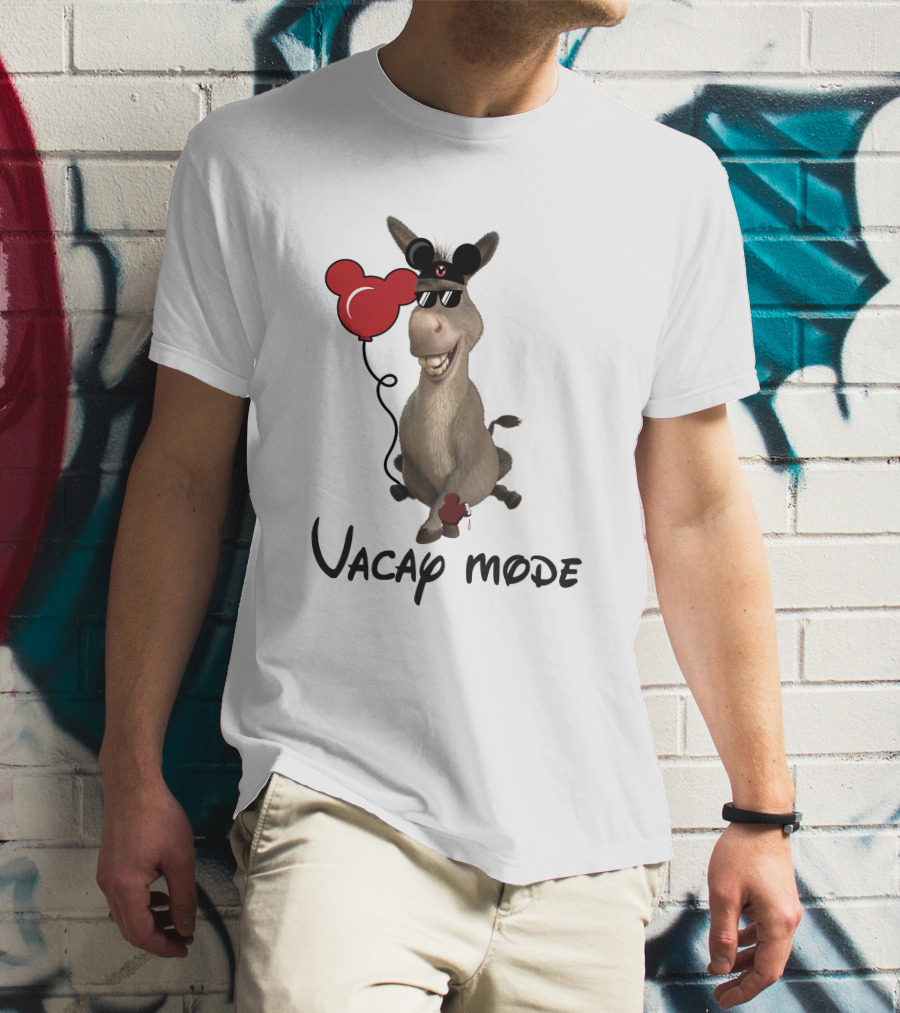 Vacay Mode Donkey With Balloon T-Shirt