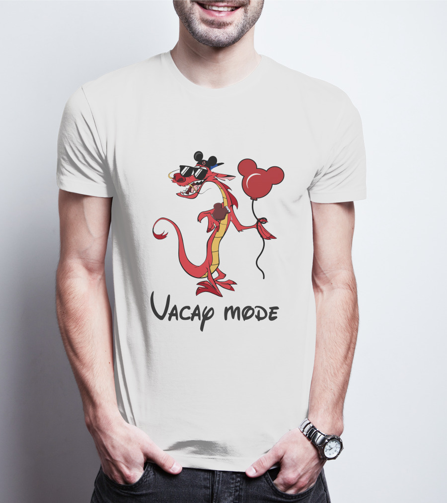 Mushu Vacay Mode Disney Mickey Balloon T-Shirt
