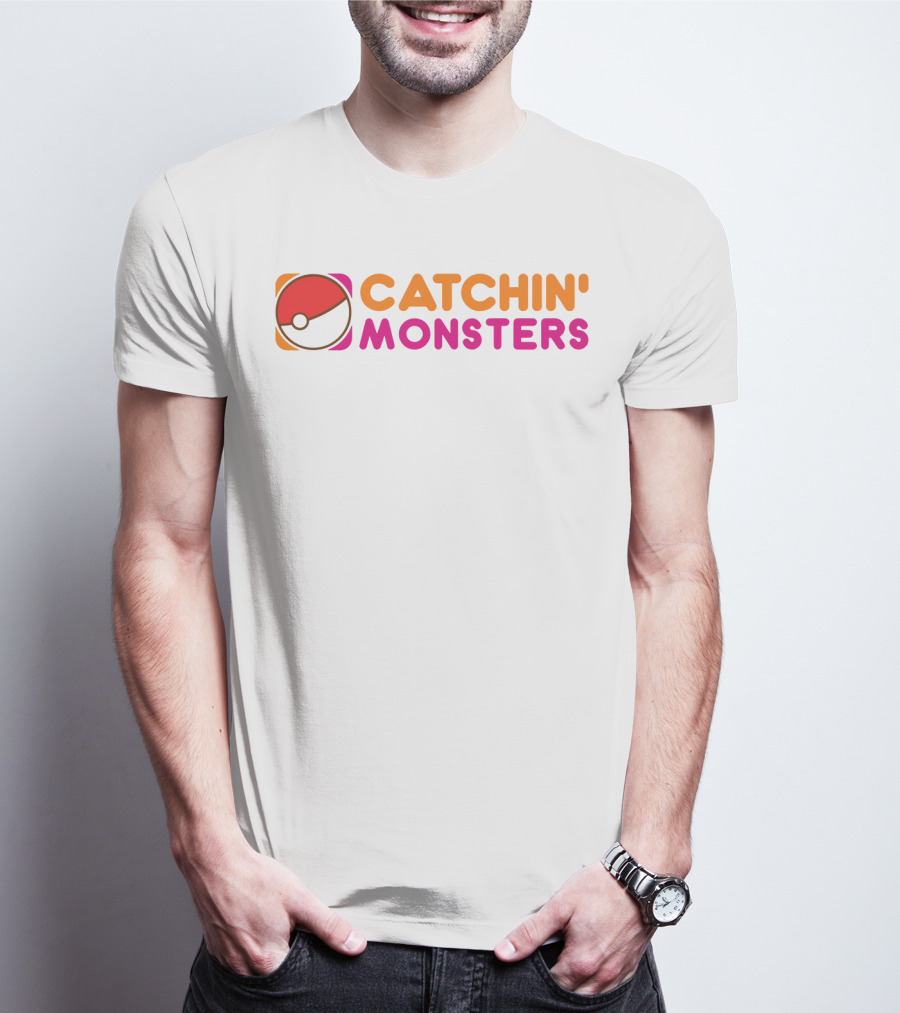 CATCHIN' MONSTERS Poké Ball T-Shirt