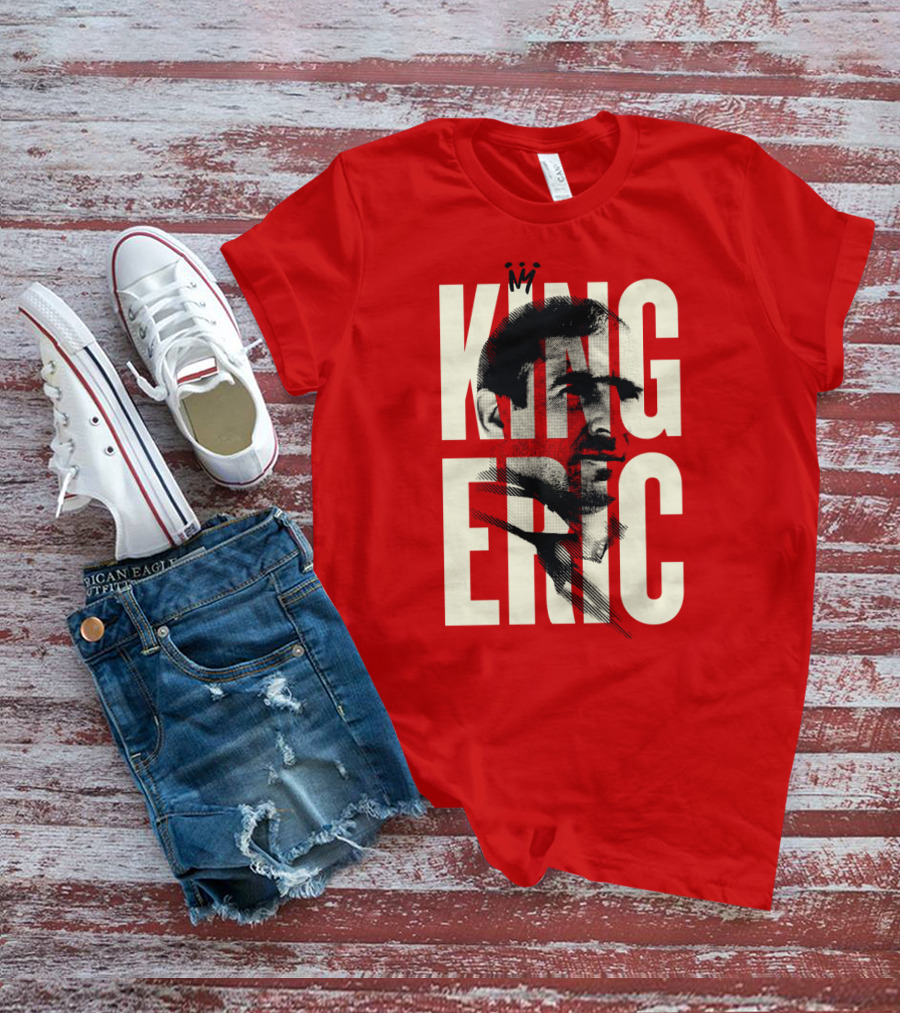 King Eric Legend Footballer Icon Red Majesty T-Shirt