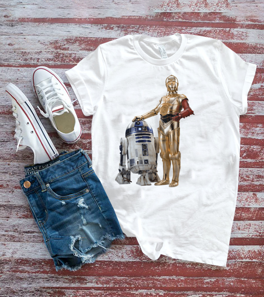Star Wars R2-D2 C-3PO Transparent T-Shirt