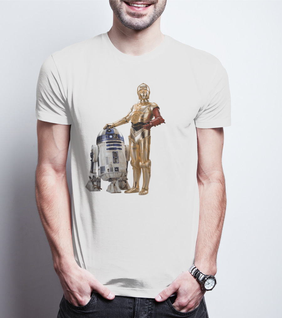 Star Wars R2-D2 C-3PO Transparent T-Shirt