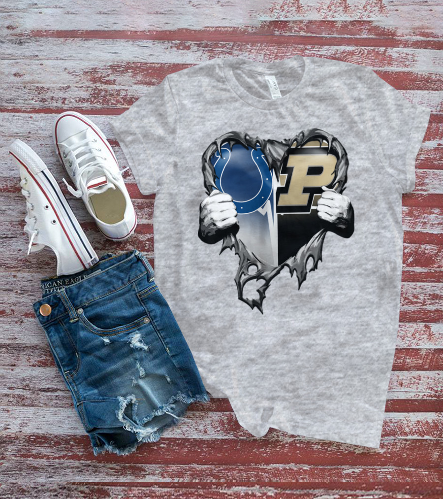 Colts Purdue Heart Revealed T-Shirt