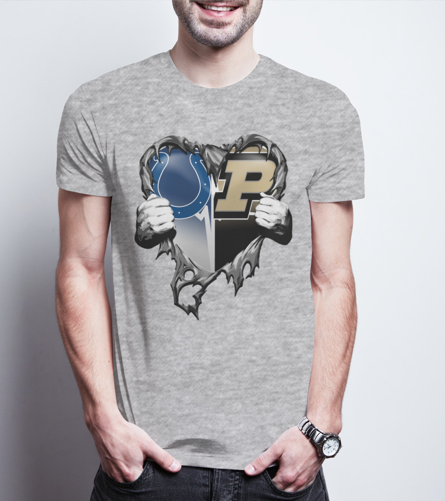 Colts Purdue Heart Revealed T-Shirt