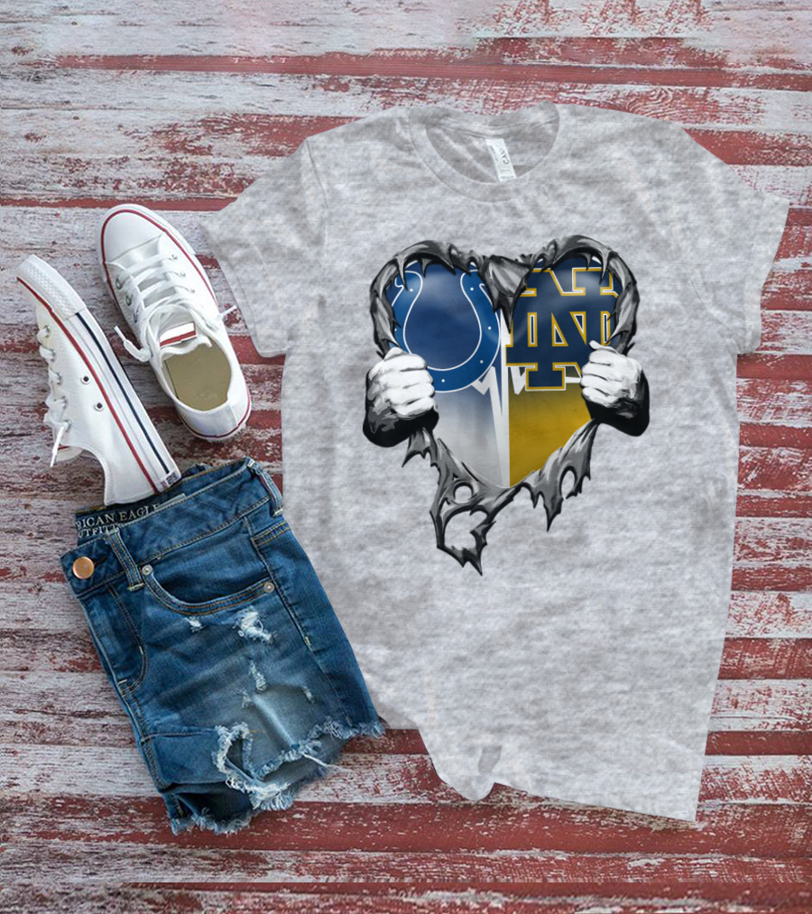Colts Notre Dame Heart T-Shirt