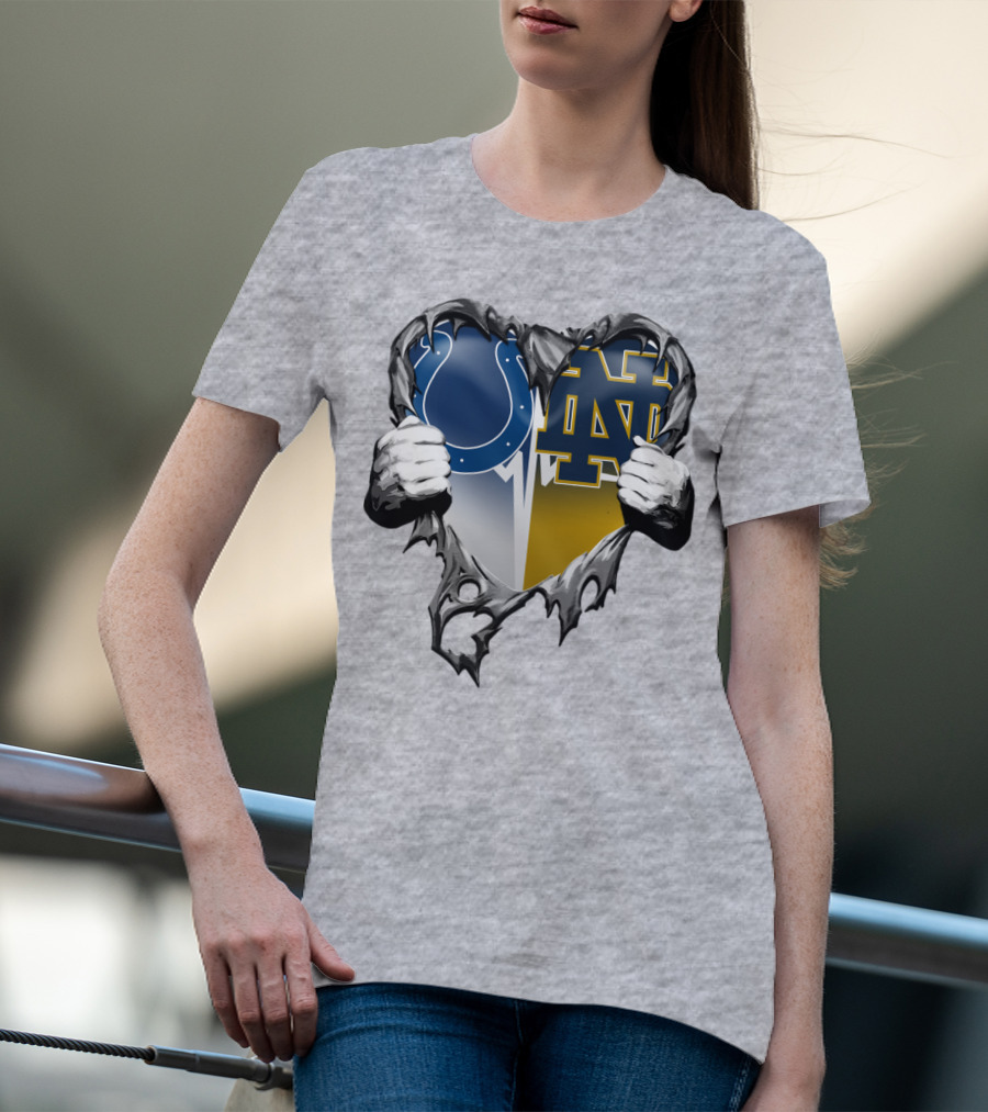 Colts Notre Dame Heart T-Shirt