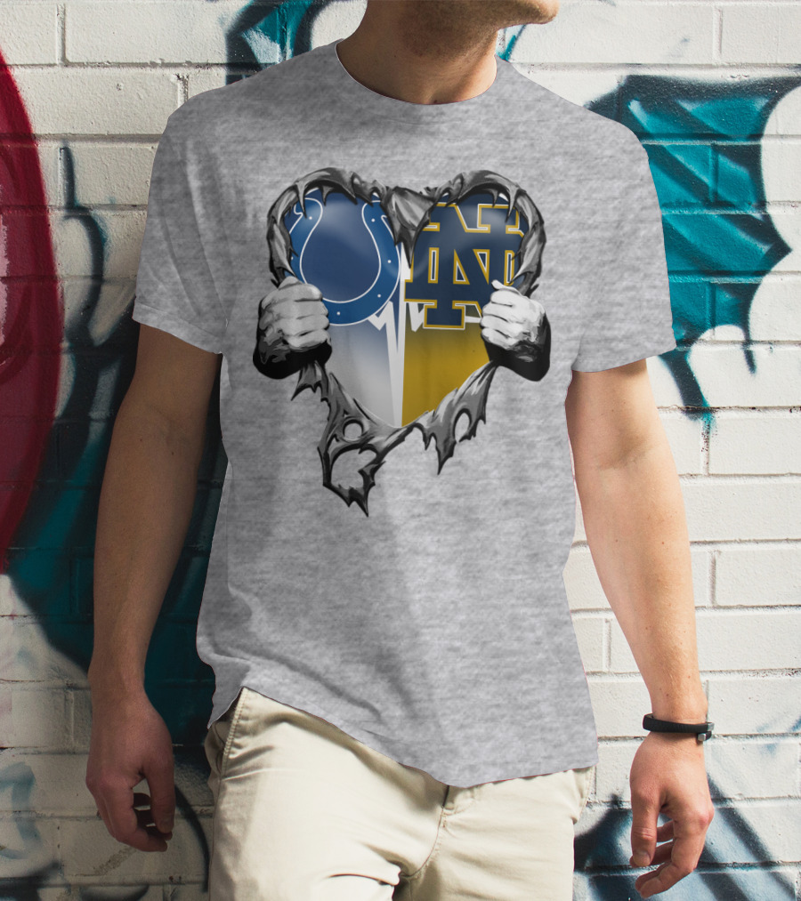 Colts Notre Dame Heart T-Shirt