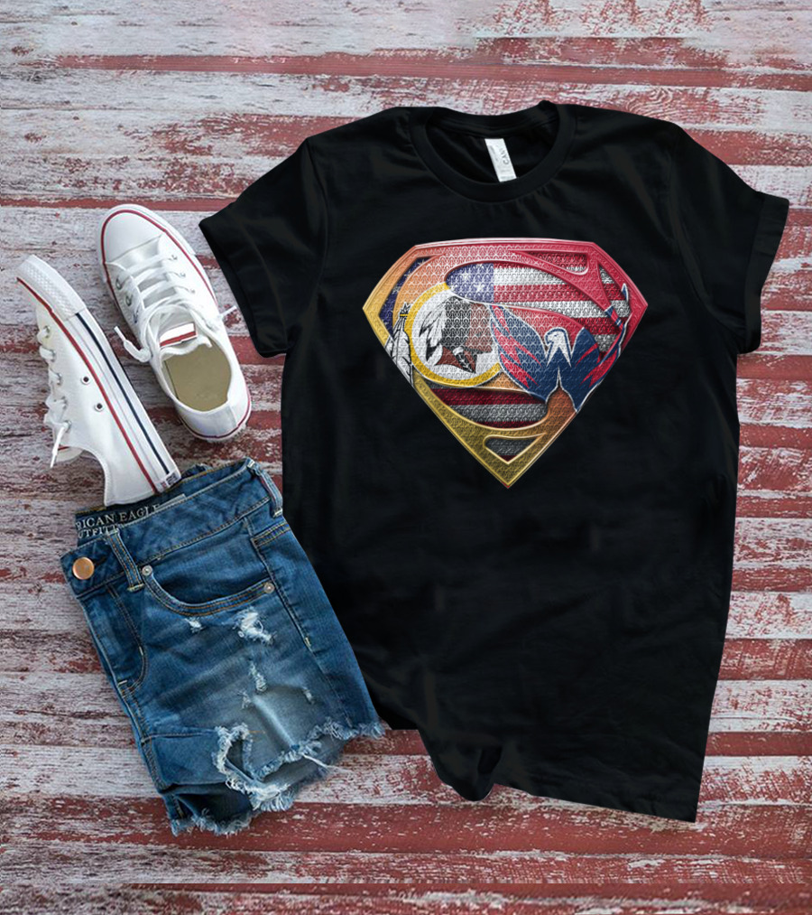 Washington Dc Sports Team Logos Superman Shield T-Shirt