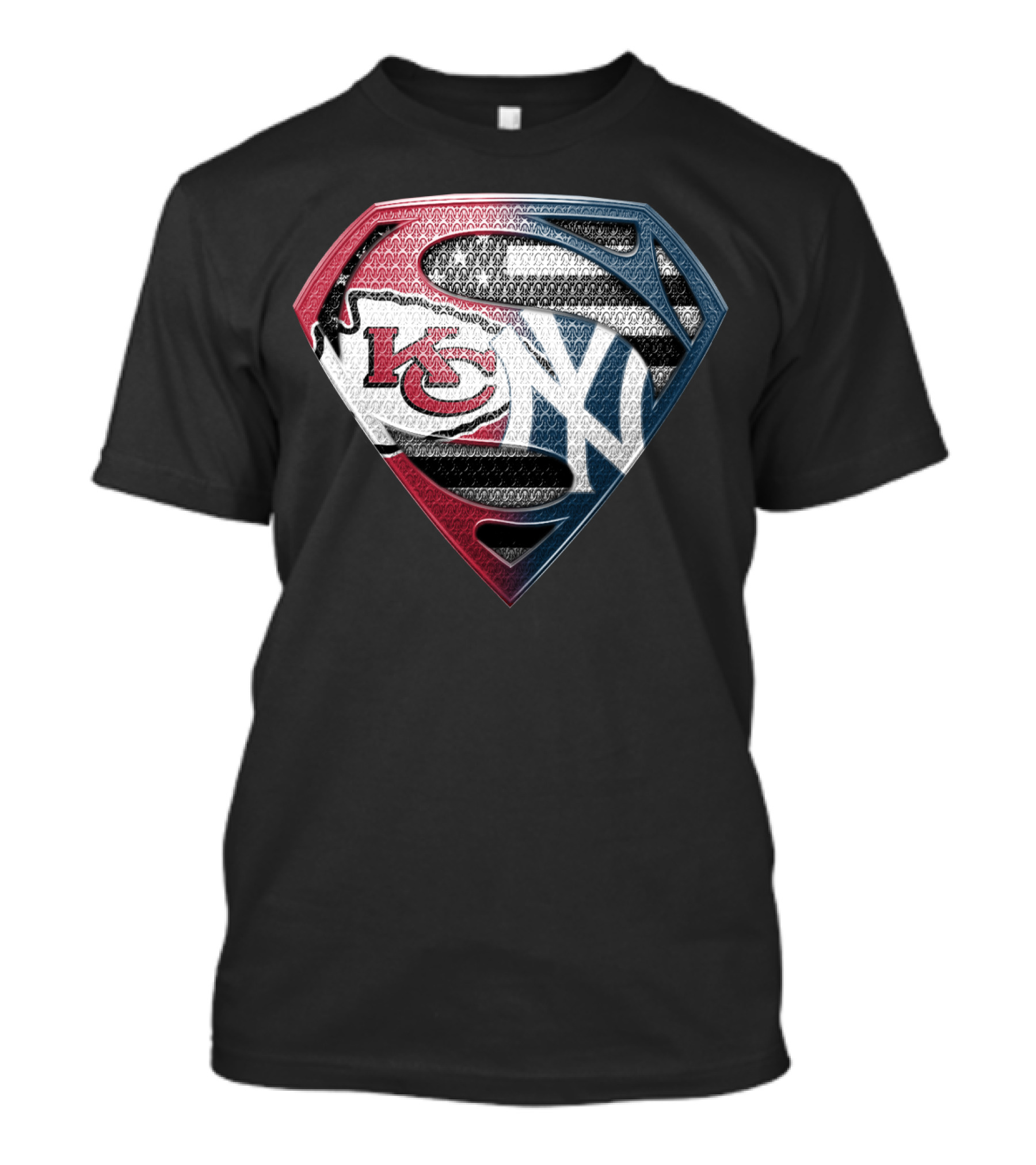 Kansas City Chiefs New York Yankees Superman T-Shirt
