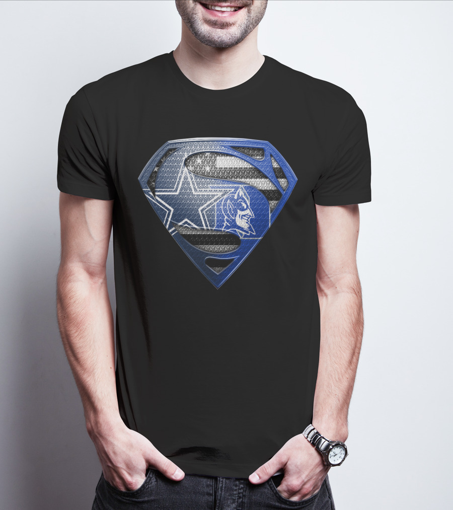 Superman Blue Star Wolf T-Shirt