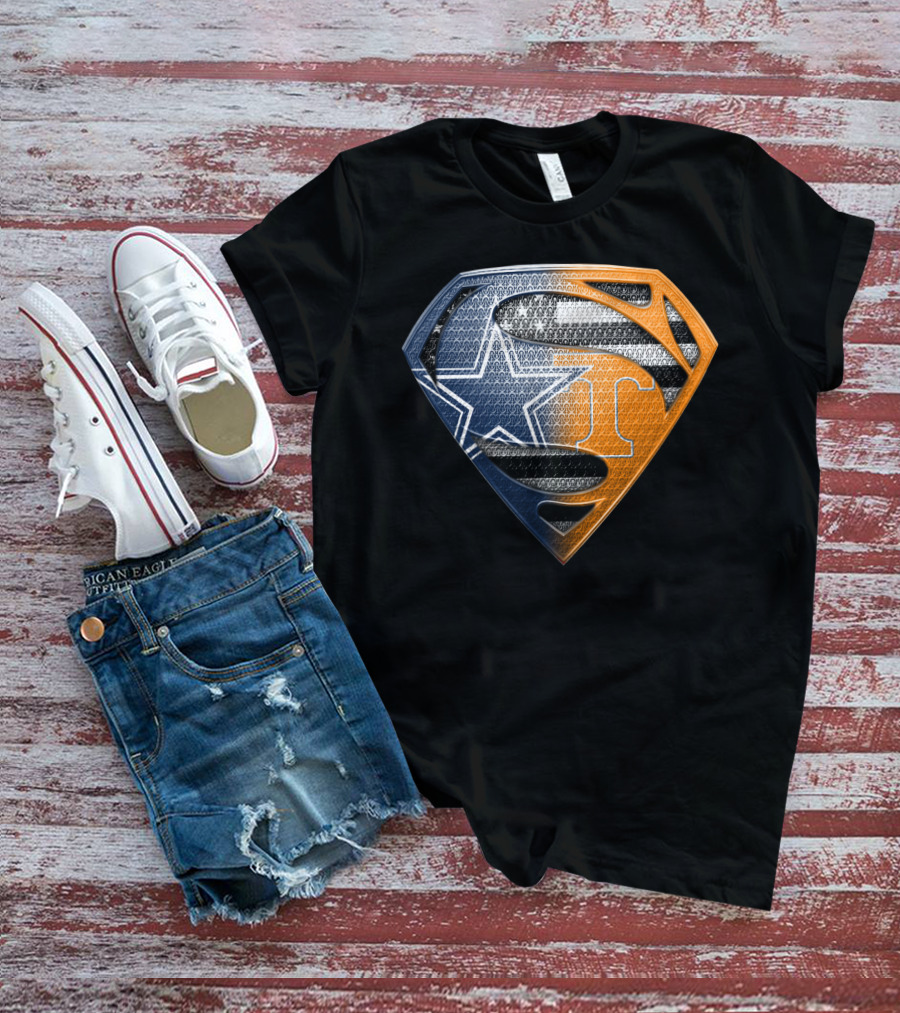 Dallas Cowboys Superman Tennessee Vols T-Shirt