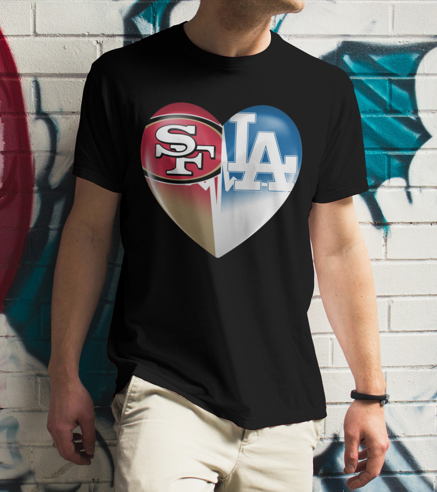 SF LA Heartbeat Rivalry T-Shirt